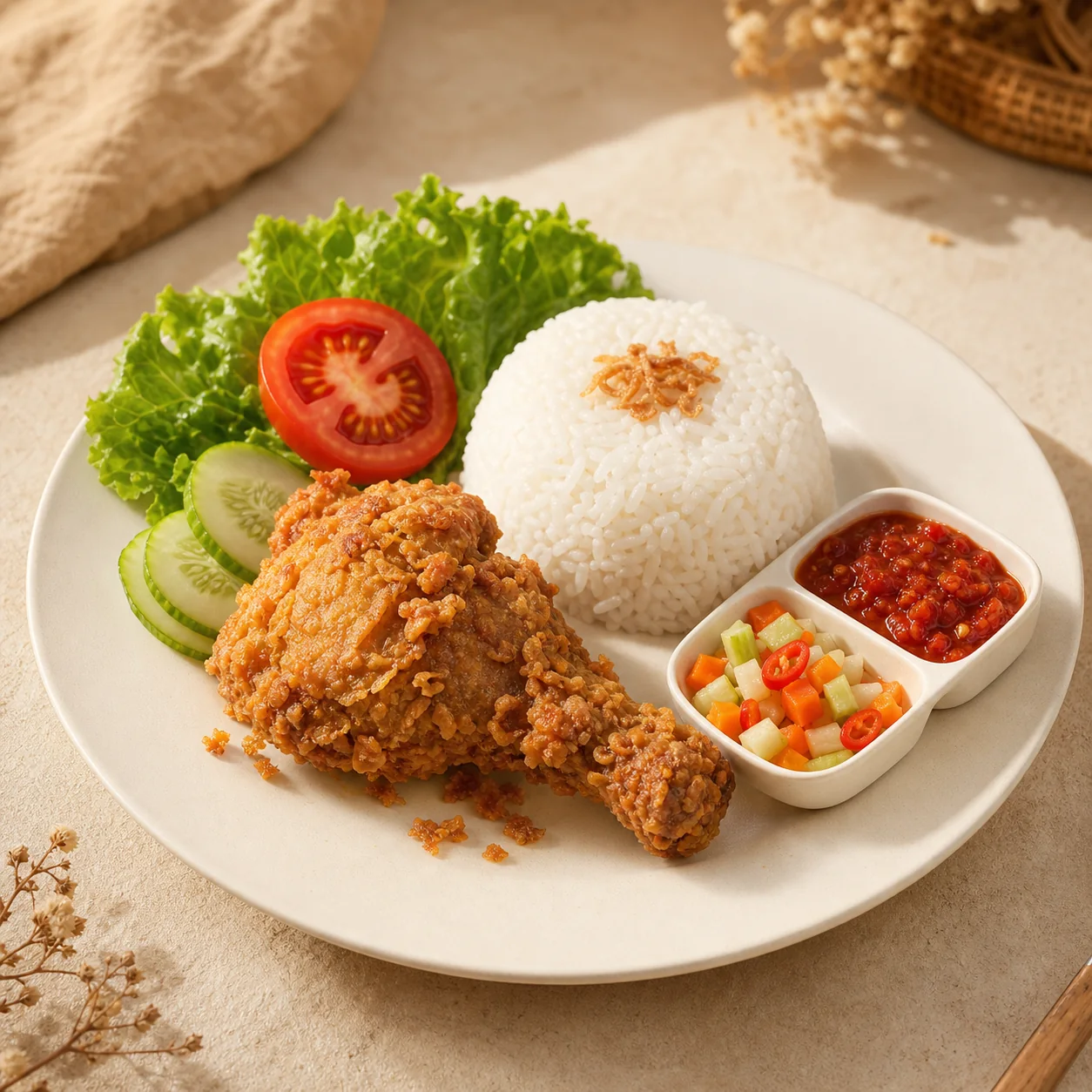 Ayam Lalapan di PAL.21 Coffee