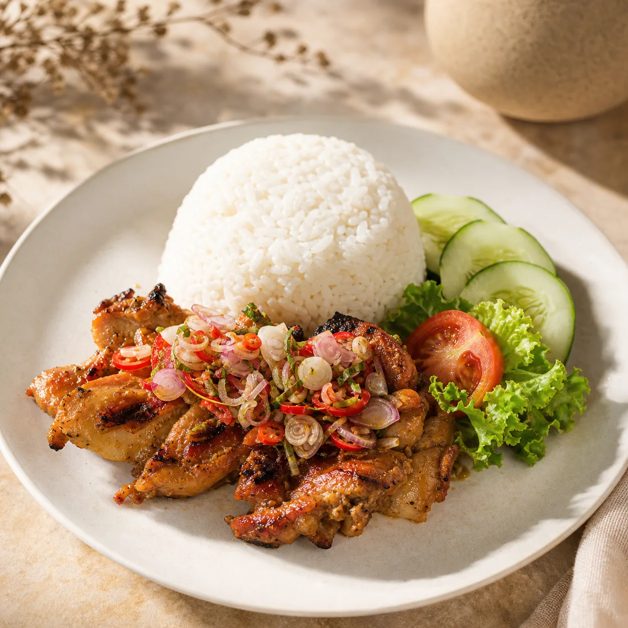 Ayam Sambal Matah di PAL.21 Coffee