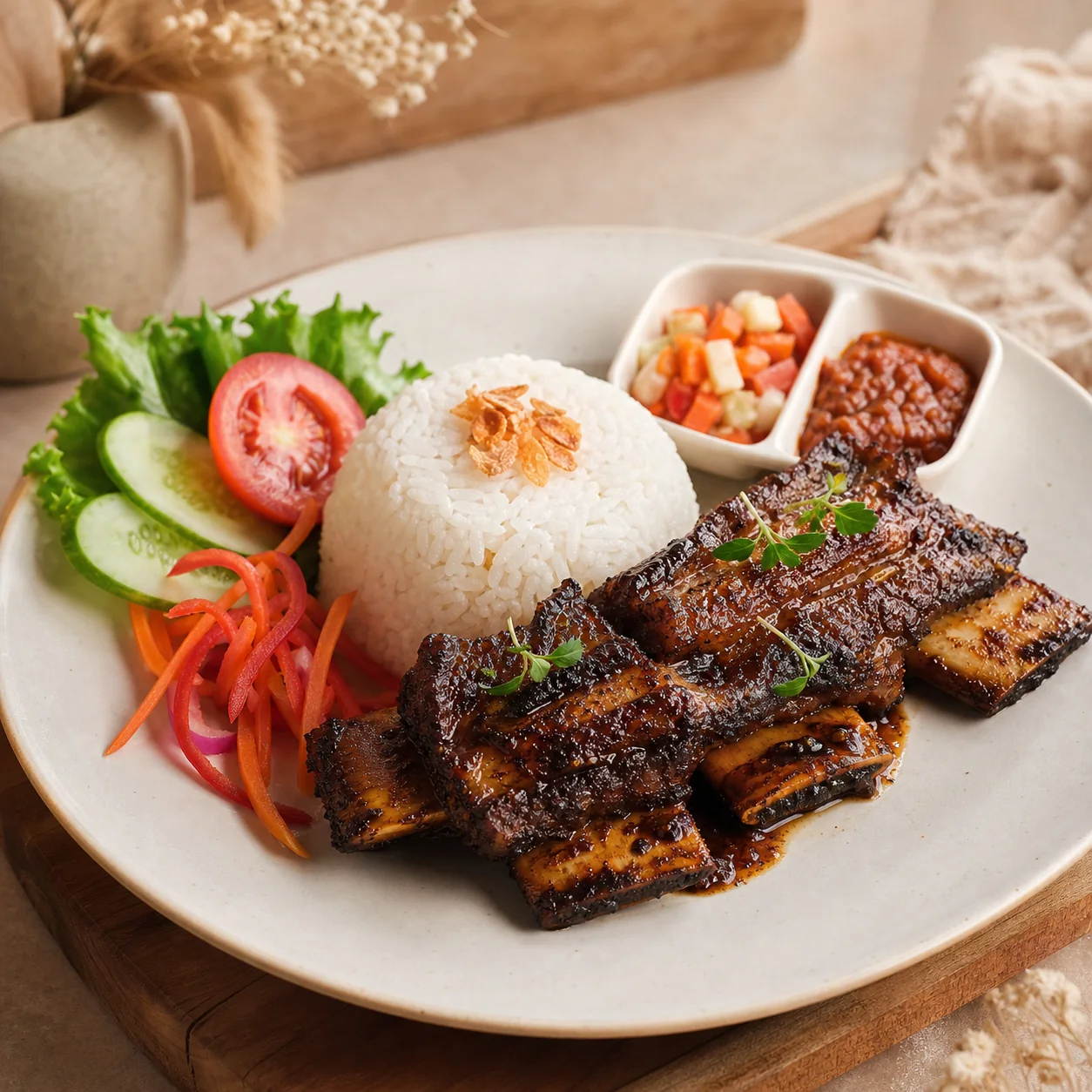 Iga Bakar di PAL.21 Coffee