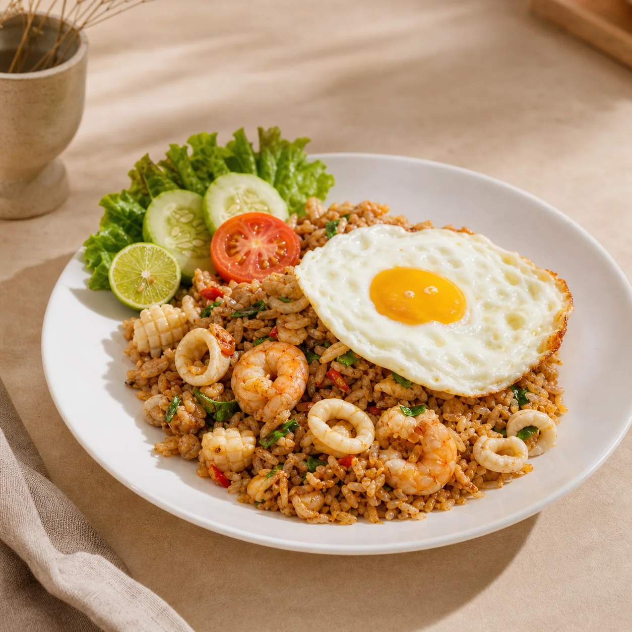 Nasi Goreng Seafood di PAL.21 Coffee