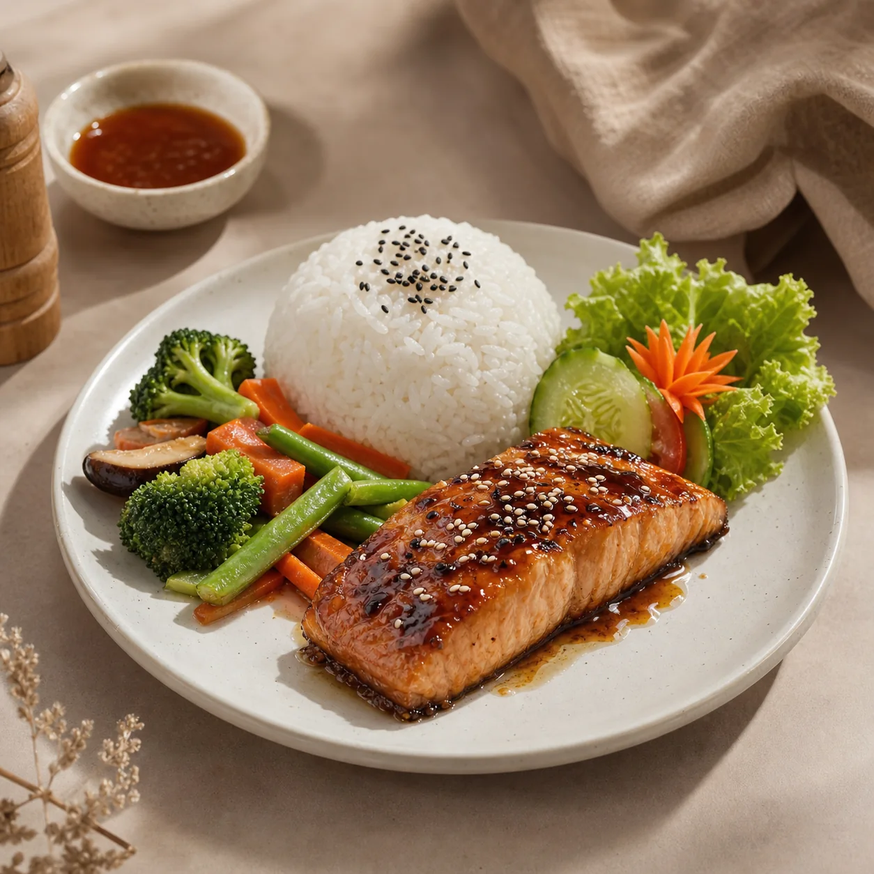 Salmon Teriyaki di PAL.21 Coffee