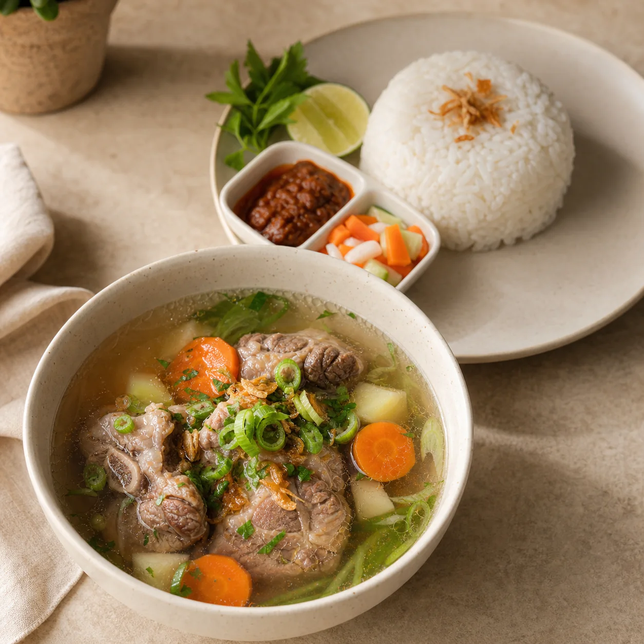 Soup Buntut di PAL.21 Coffee