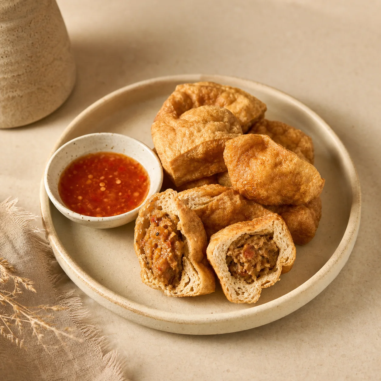 Tahu Bakso Pedas di PAL.21 Coffee