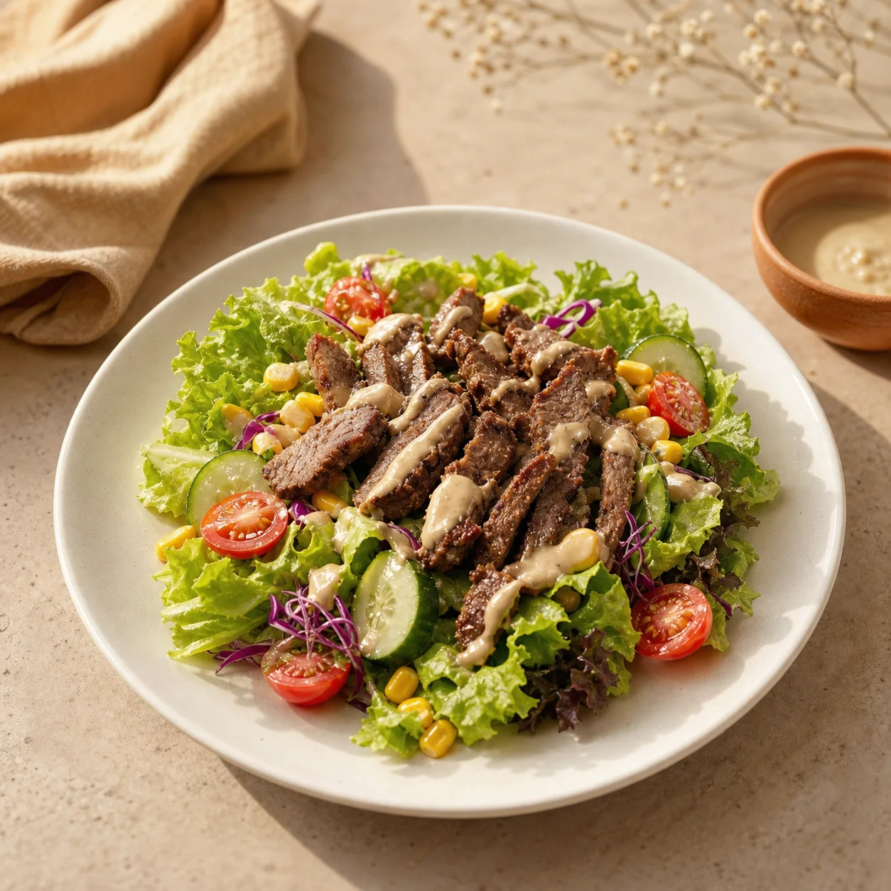 Vegetable Beef Salad di PAL.21 Coffee