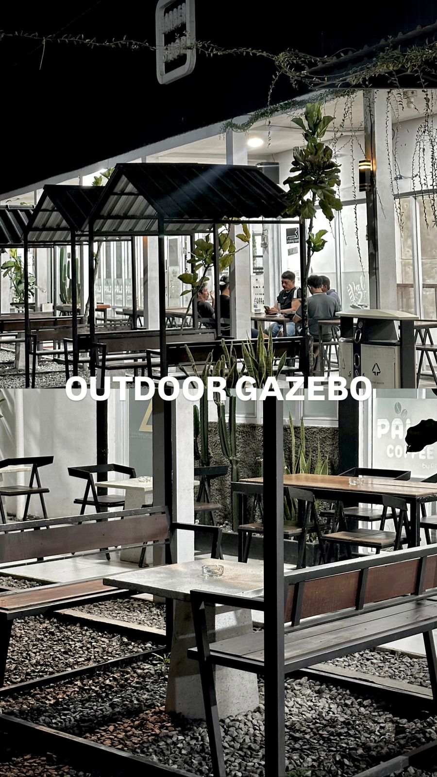 Gazebo outdoor PAL.21 Coffee